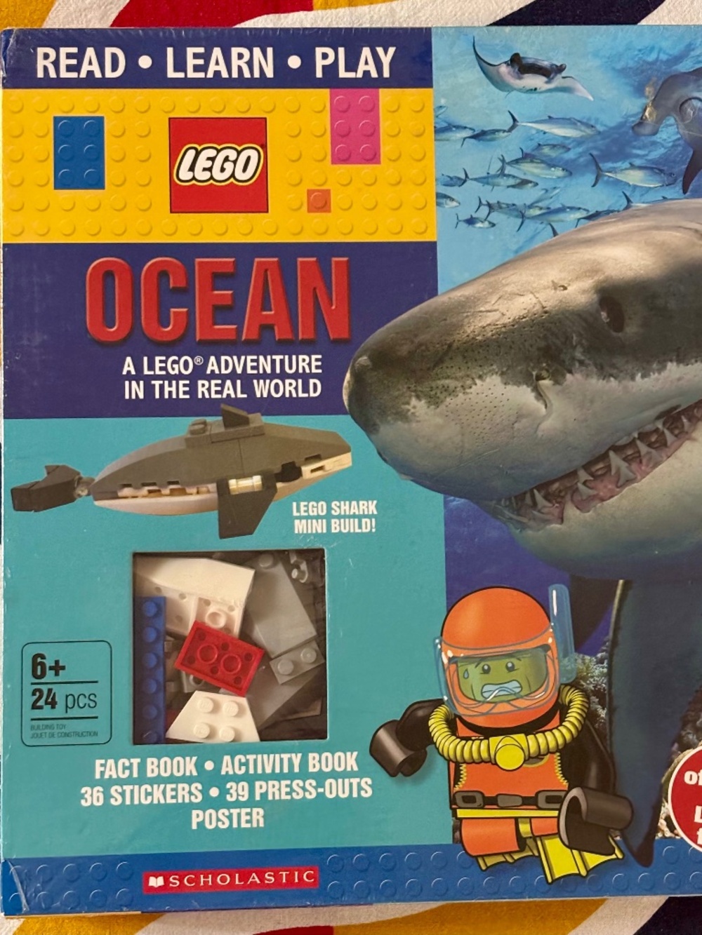 Lego Scholastic Ocean Read Learn Play Fact Lego Adventure Activity Book UNOPENE